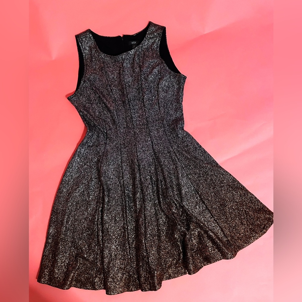 MSK Ombre Glitter Dress